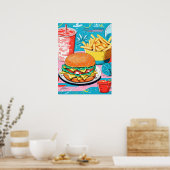 食べカラフル物の早い饗宴 ポスター (キッチン)