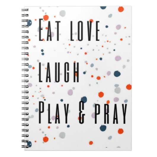 食べカラフル祈愛笑いノート ノートブック (正面)