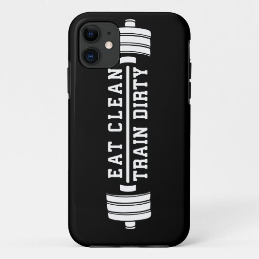 食べクリーンダーティ – トレーニング感動的 Case-Mate iPhoneケース (裏面)