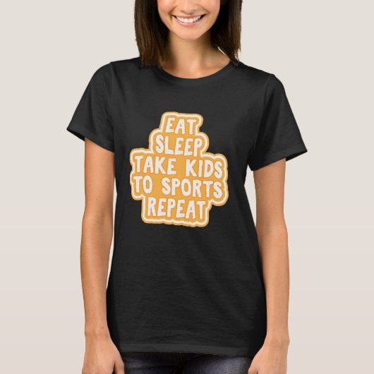 食べクール子をスポーツに連れて行く Tシャツ (正面)