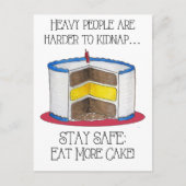 食べケーキ感動的葉書 ポストカード (正面)