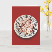 食べケーキ カード (黄色い花)