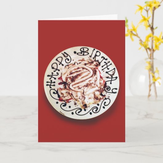 食べケーキ カード (黄色い花)