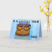 食べケー#3 (誕生日カード) カード (黄色い花)