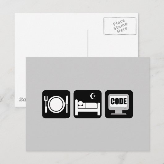 食べコード ポストカード (正面/裏面)