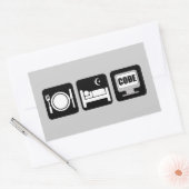 食べコード 長方形シール (封筒)