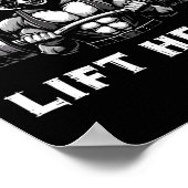 食べゴミ持ち上げ重いラグーン持ち上げジムフィットネスwo ポスター (角)