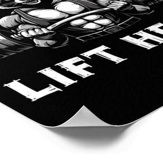 食べゴミ持ち上げ重いラグーン持ち上げジムフィットネスwo ポスター (角)