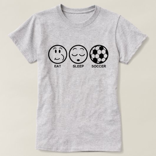 食べサッカー Tシャツ (デザイン正面)