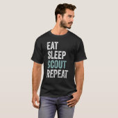 食べスカウトボーイスカウトのスカウトのリーダー Tシャツ (正面フル)