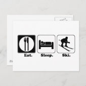 食べスキー ポストカード (正面/裏面)