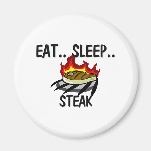 食べステーキ マグネット (正面)