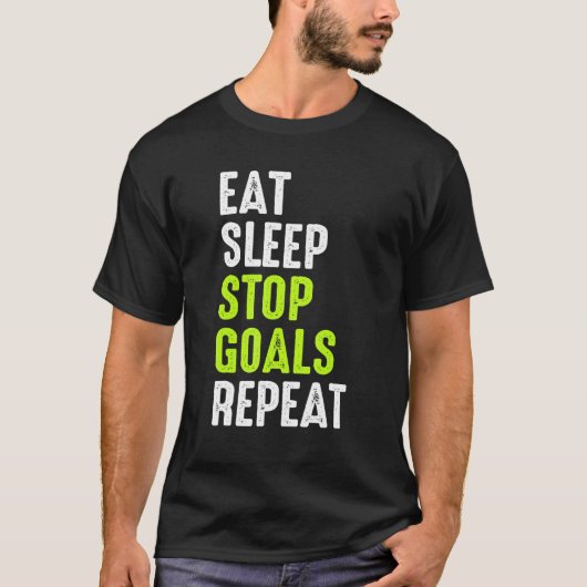 食べストップの睡眠ゴール Tシャツ (正面)