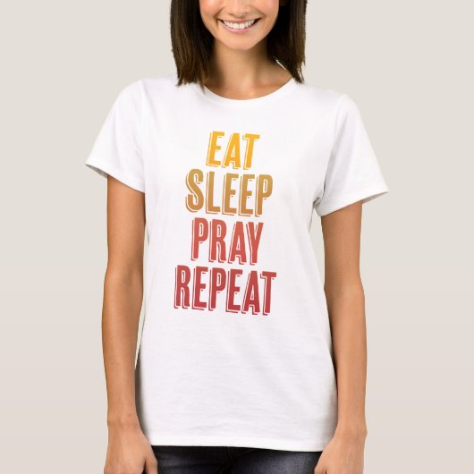 食べスプの繰り祈返し Tシャツ (正面)