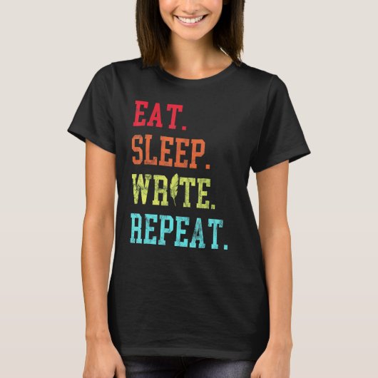 食べスプ書リプ書タの作家 Tシャツ (正面)