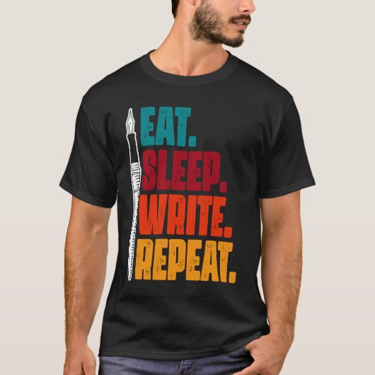 食べスプ書リプ書タの作家 Tシャツ (正面)