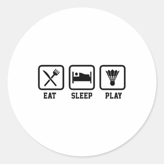 食べスプ遊・バドミントン選手シャトルスポーツSma ラウンドシール (正面)