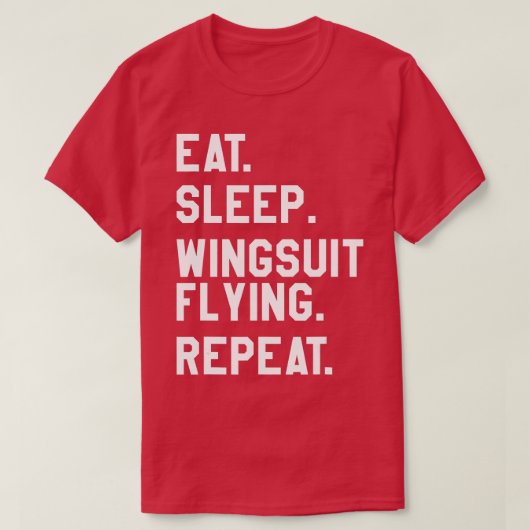 食べスリーウィングースイ飛んでいるートスカイダイビング Tシャツ (デザイン正面)