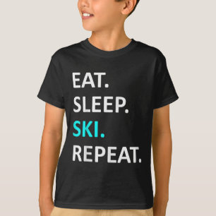 食べスリースキースキおもしろいーの恋人ユーモア Tシャツ
