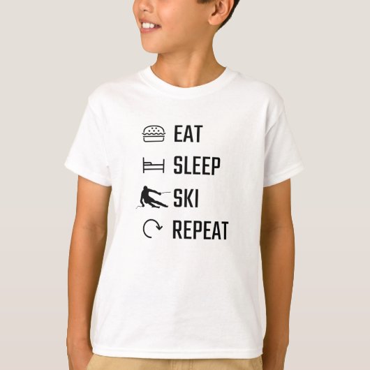 食べスリースキーリピート Tシャツ (正面)