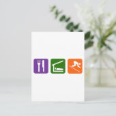 食べスリースキー ポストカード (スタンド正面)