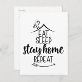 食べスリーステイホームリピート ポストカード (正面/裏面)
