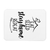 食べスリーステイホームリピート マグネット (横)