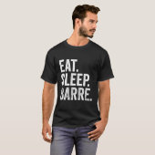 食べスリーバレ動揺してバートレーニング Tシャツ (正面フル)