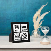 食べスリーパドルリピート – Dragon Boat Racing フォトプラーク (インサイチュ)