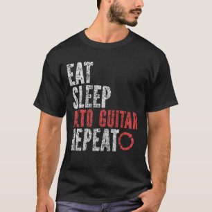 食べスリープアルトギターリピート Tシャツ