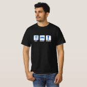 食べスリープイーグル – ゴルフ Tシャツ (正面フル)