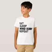 食べスリープウィンドサーフリピート Tシャツ (正面フル)