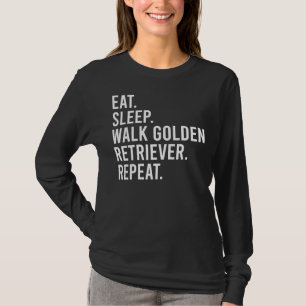 食べスリープウォークゴールデンレトリエバーリピードゴおもしろいルド Tシャツ