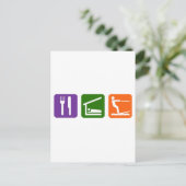 食べスリープウォータースキー ポストカード (スタンド正面)