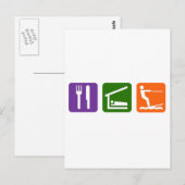 食べスリープウォータースキー ポストカード (正面/裏面)