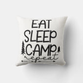 食べスリープキャンプリピおもしろいー クッション (裏面)