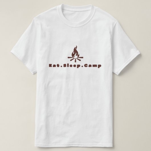食べスリープキャンプ Tシャツ (デザイン正面)