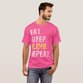食べスリープクライムリペアロック登山 Tシャツ (正面フル)