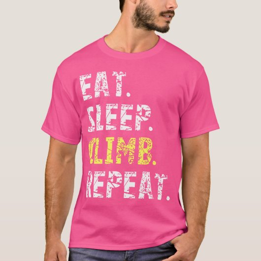 食べスリープクライムリペアロック登山 Tシャツ (正面)