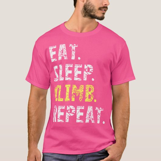 食べスリープクライムリペアロック登山 Tシャツ (正面)