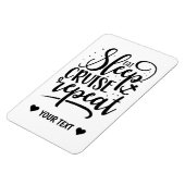 食べスリープクルーズリピおもしろいー マグネット (左側)