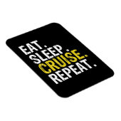 食べスリープクルーズリピート船ギフト マグネット (右側)