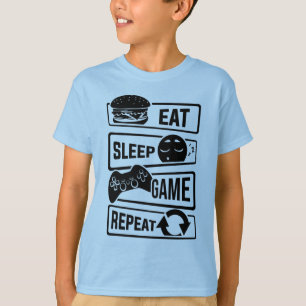 食べスリープゲームTシャツ Tシャツ