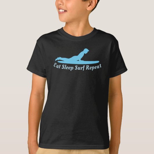 食べスリープサーフリピート Tシャツ (正面)
