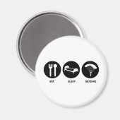 食べスリープスカイダイブ マグネット (正面/裏面)