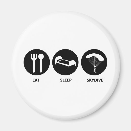 食べスリープスカイダイブ マグネット (正面)