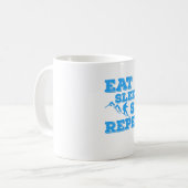 食べスリープスキーリピート コーヒーマグカップ (正面左)