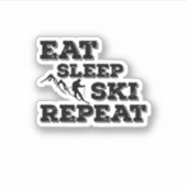食べスリープスキーリピート シール (正面)