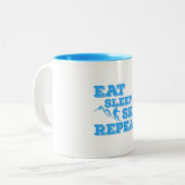 食べスリープスキーリピート ツートーンマグカップ (正面左)