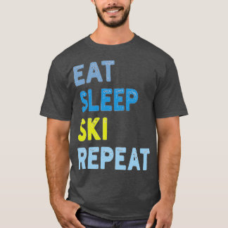 食べスリープスキーリピート Tシャツ
